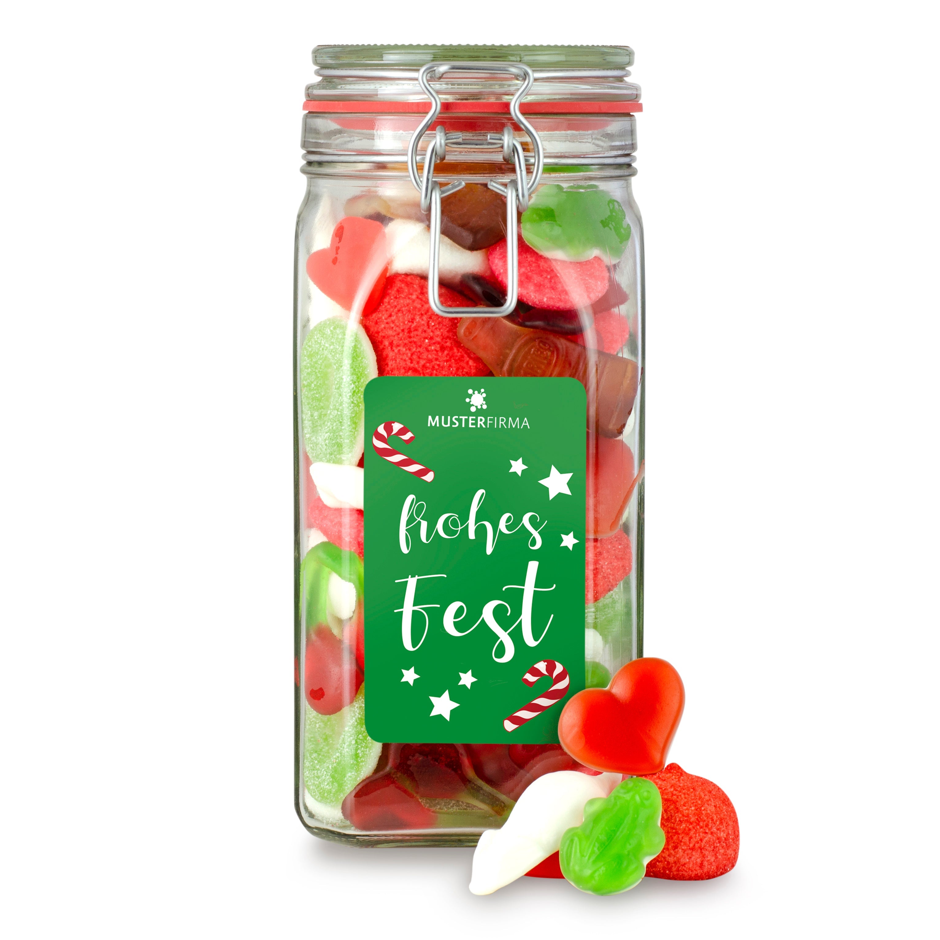 Muster - Weihnachtsglas L