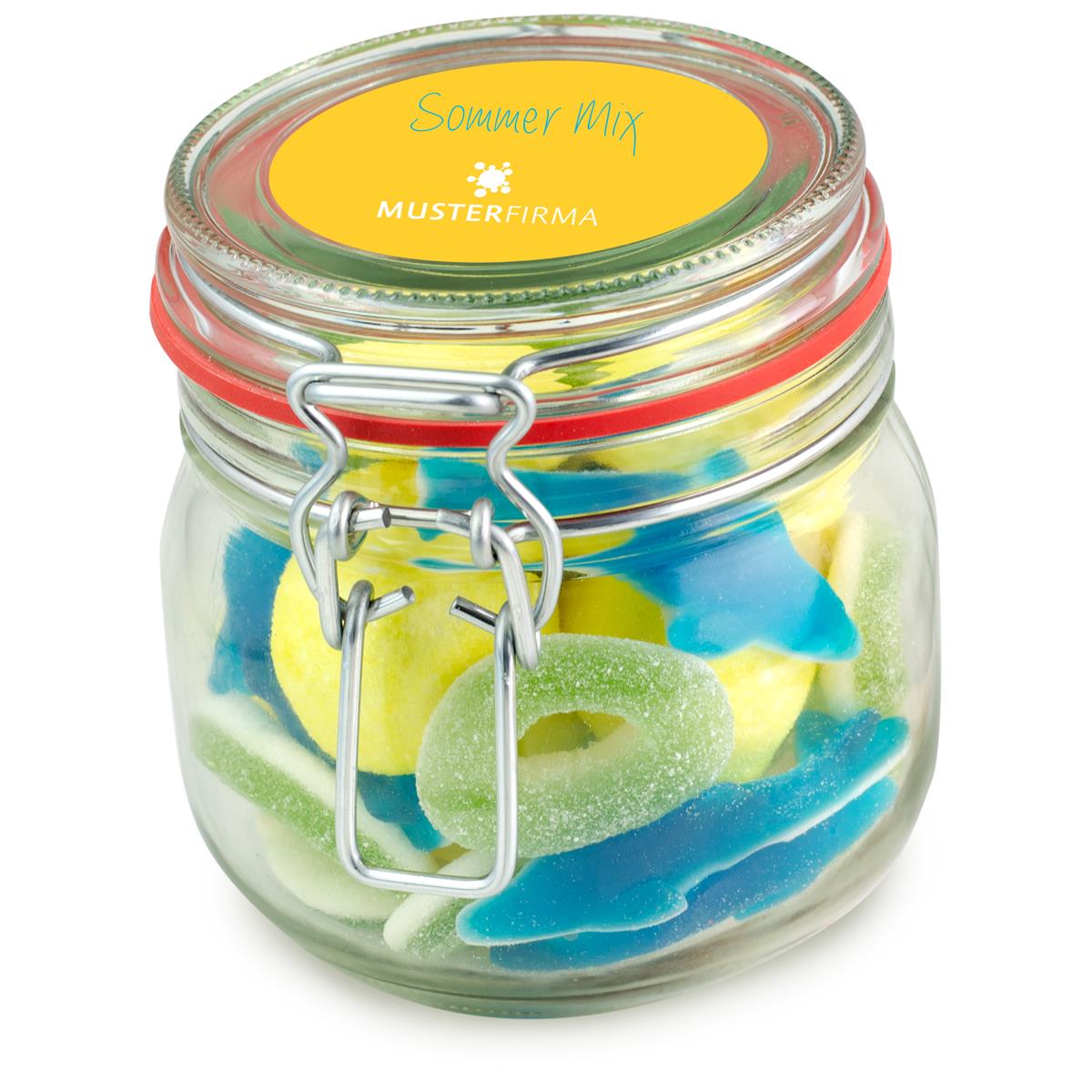 Muster - Bügelglas M Sommer Mix