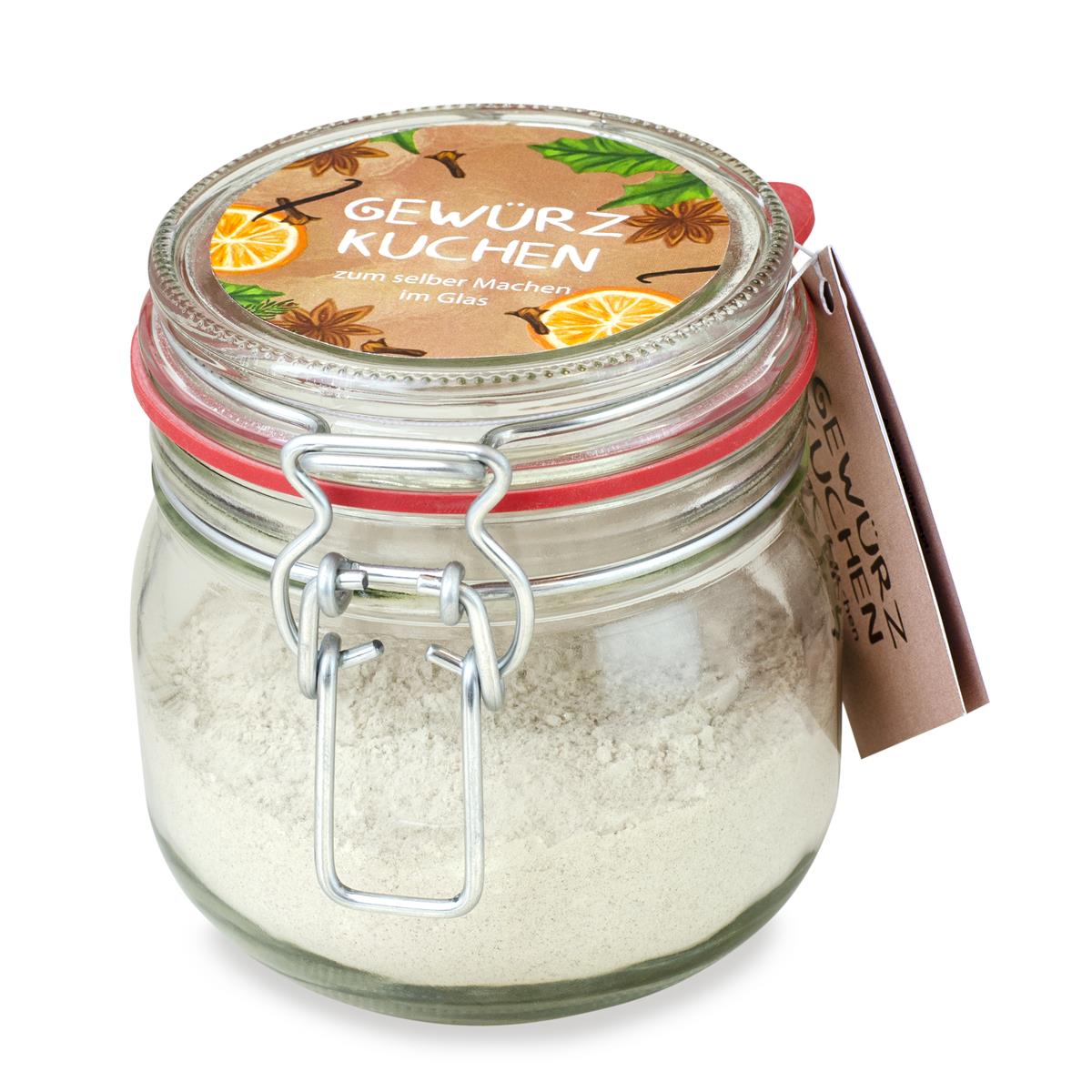 Bügelglas M Gewürzkuchen im Glas