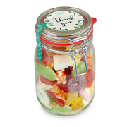Midi Glas Thank You Bunte Süßigkeiten Mischung Dankeschön