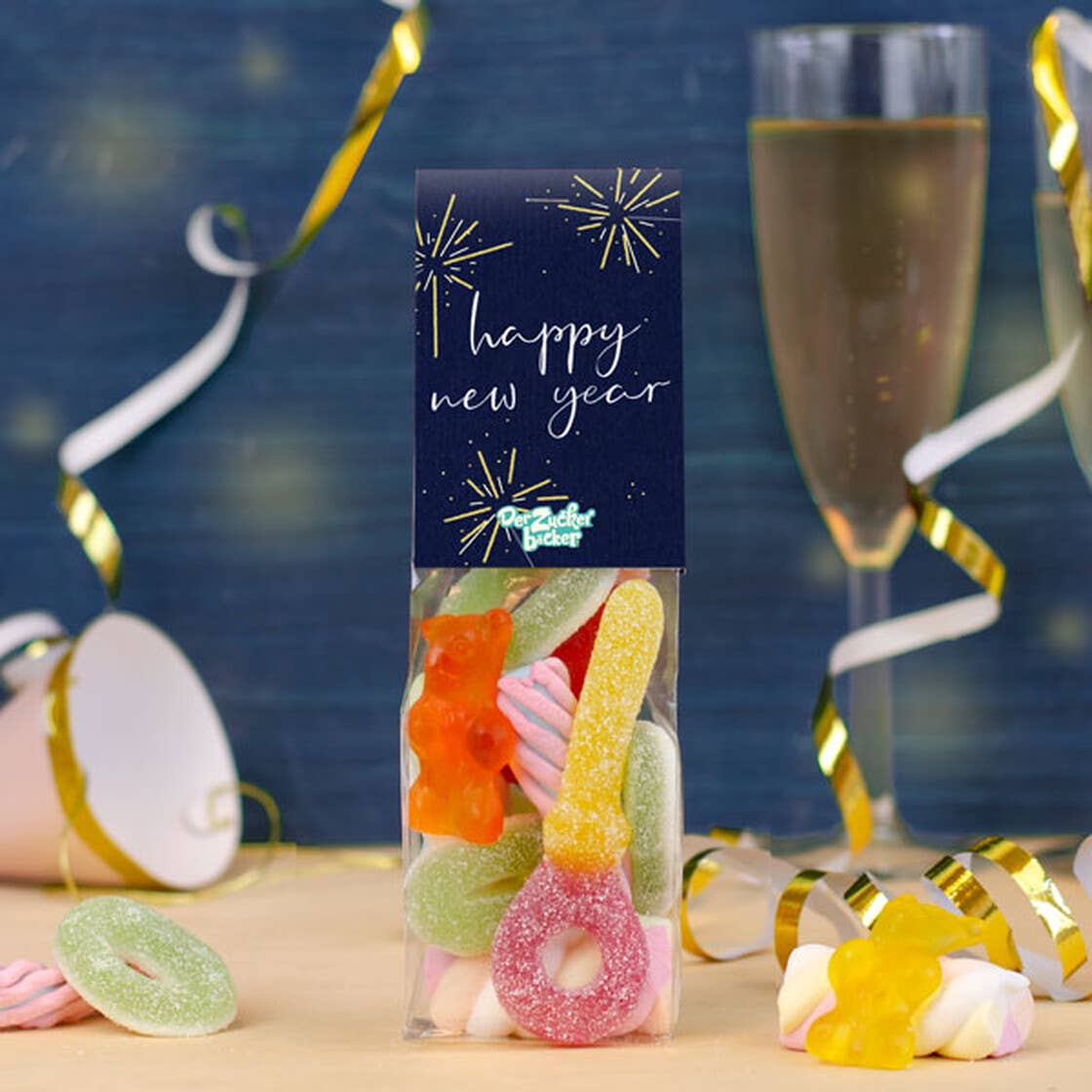 Naschbeutel Happy New Year Süßigkeiten Mischung - Bild 2