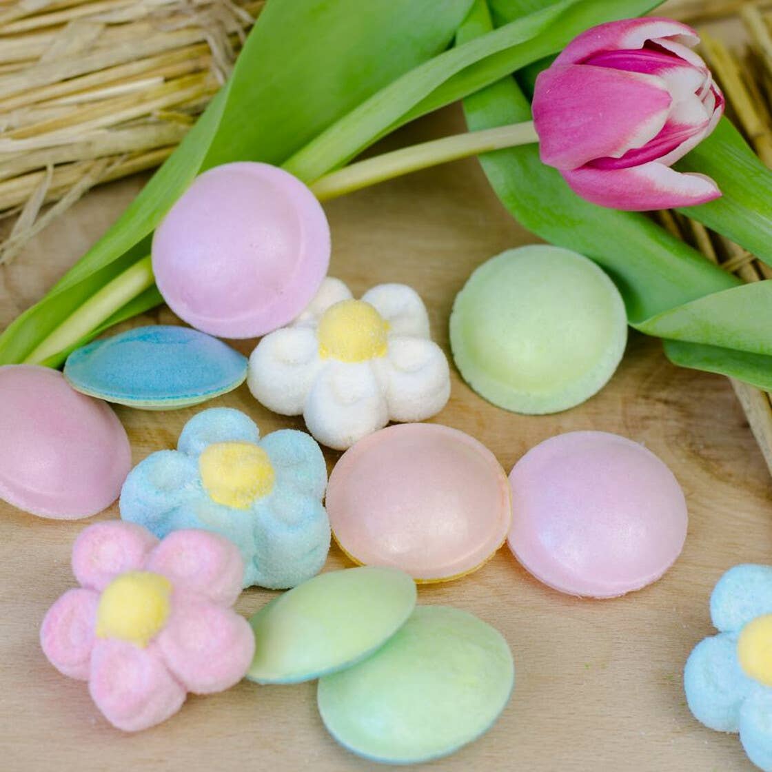 Naschbeutel Blumige Grüsse Süßigkeiten Mischung mit Blumen - Bild 3