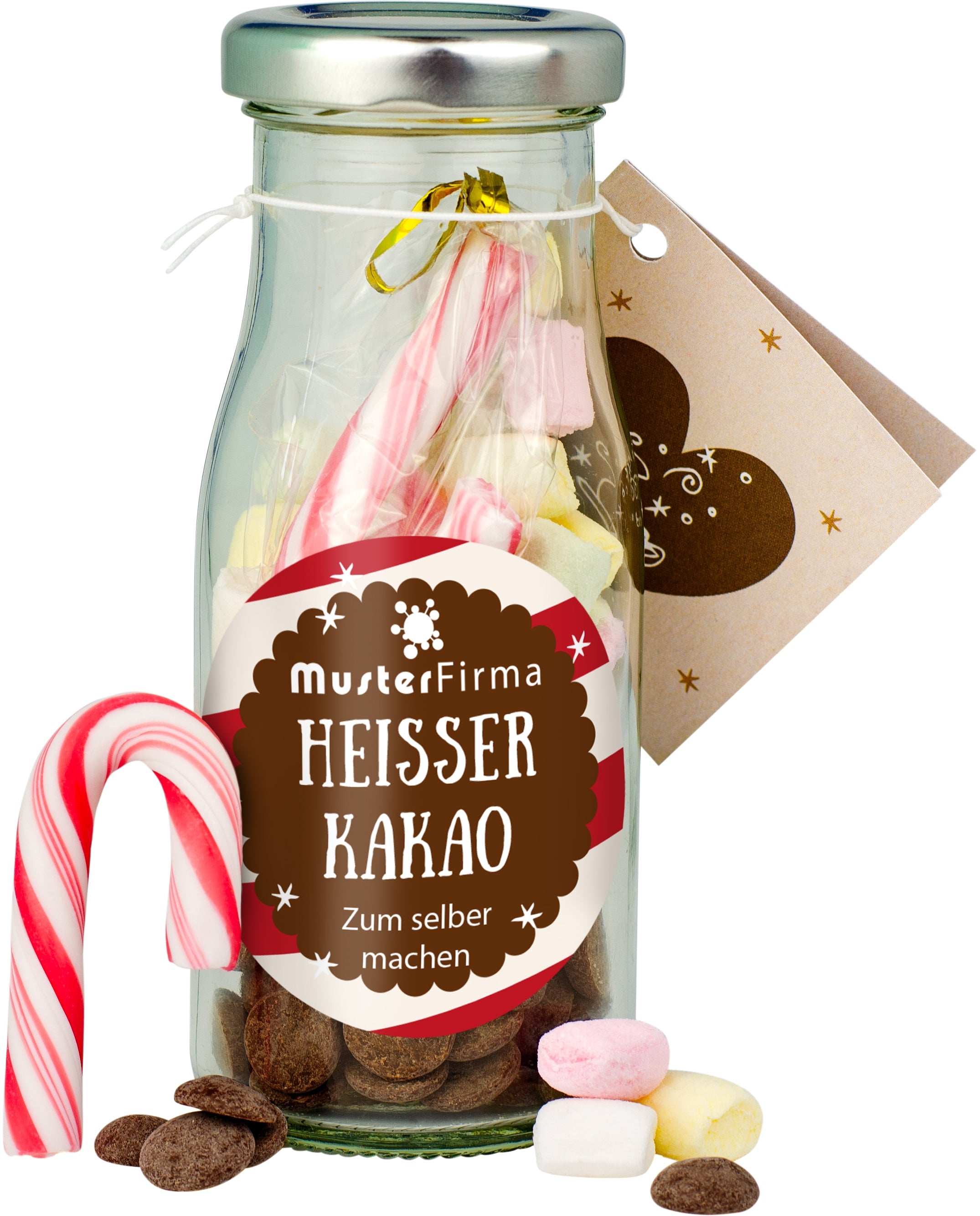 Muster - DIY Flasche - Heisser Kakao