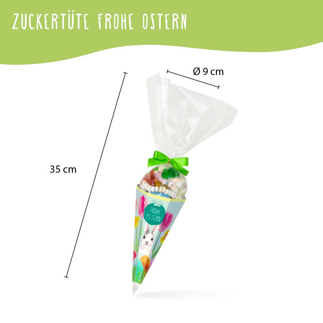 Zuckertüte Frohe Ostern Bunte Süßigkeiten Mischung - Bild 5