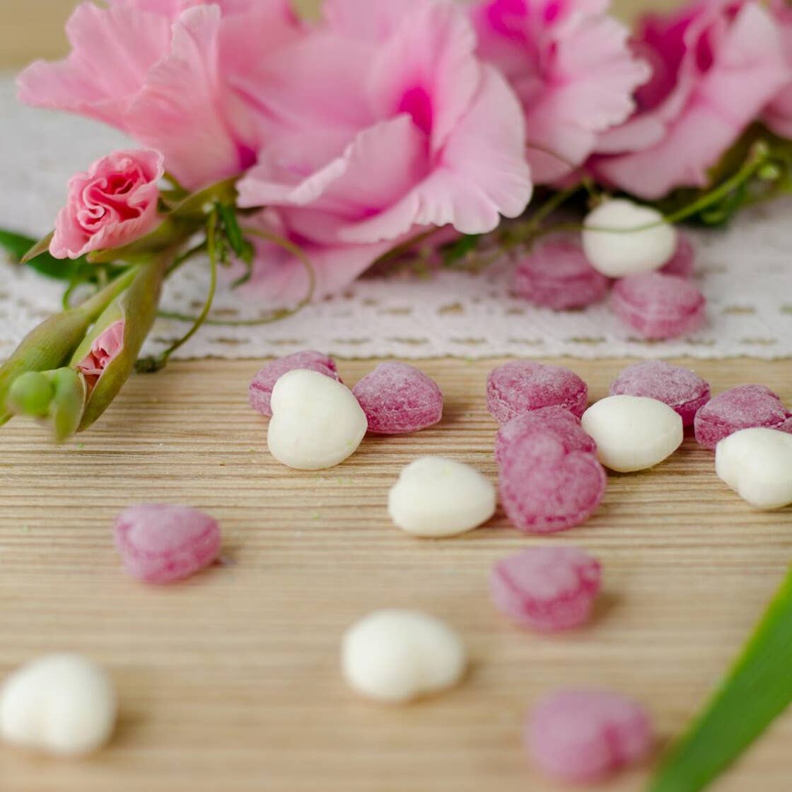 Naschbeutel Für Dich Bonbon Herzen vegan Geschenk - Bild 3