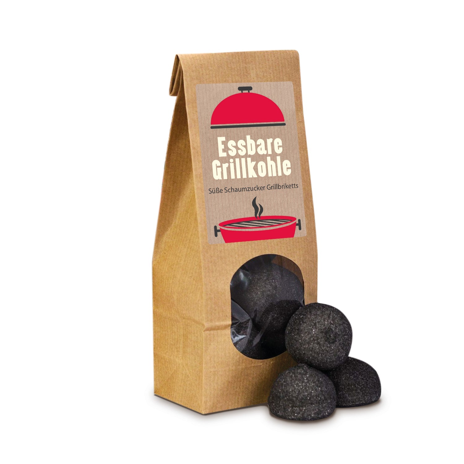 Muster - Essbare Grillkohle
