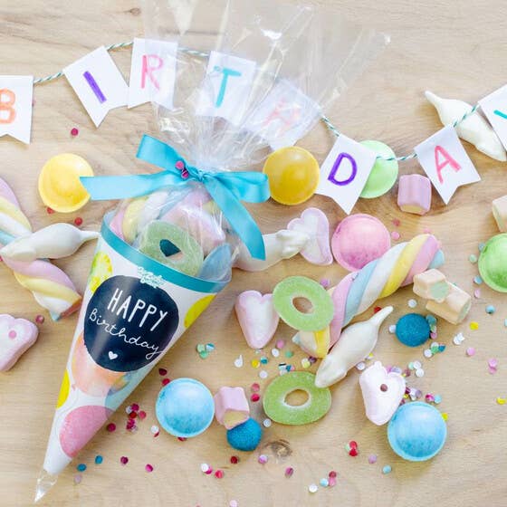 Zuckertüte Happy Birthday Süßigkeiten Mischung Geburtstag - Bild 2