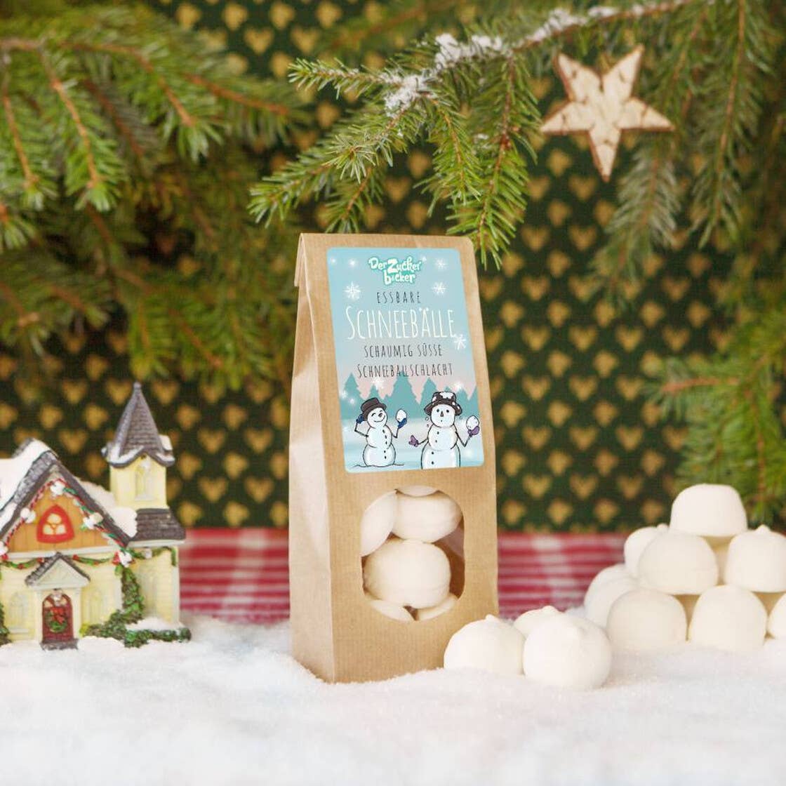 Wundertüte Essbare Schneebälle Weiße Marshmallows Vanille - Bild 2