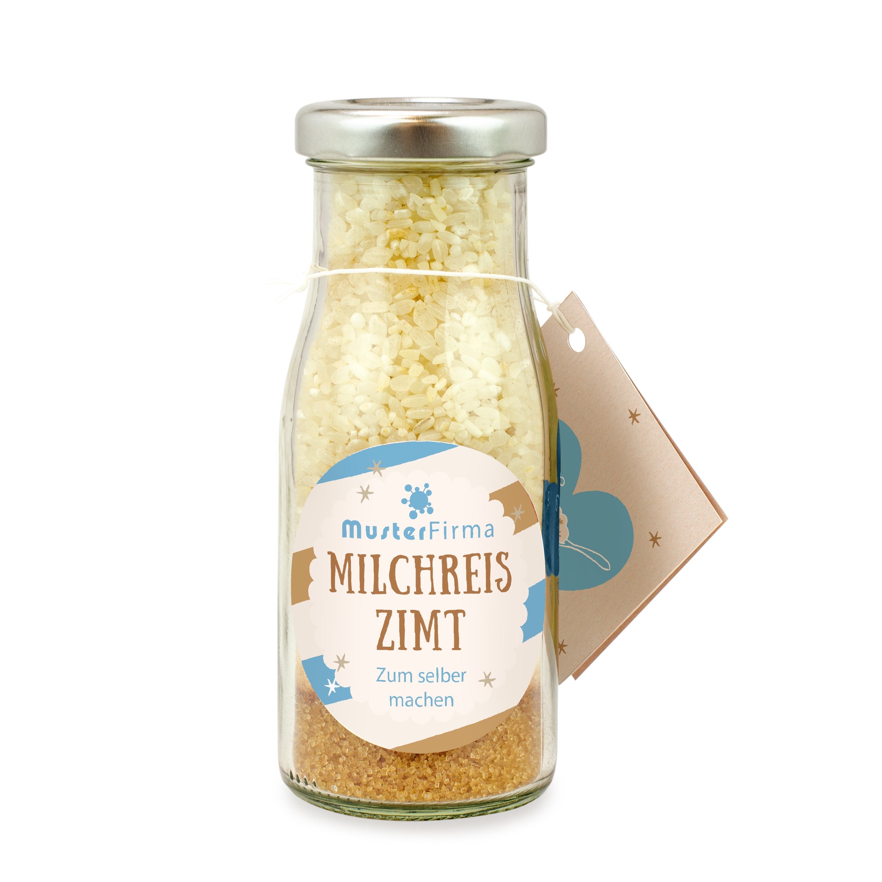 Muster - DIY Flasche - Milchreis Zimt