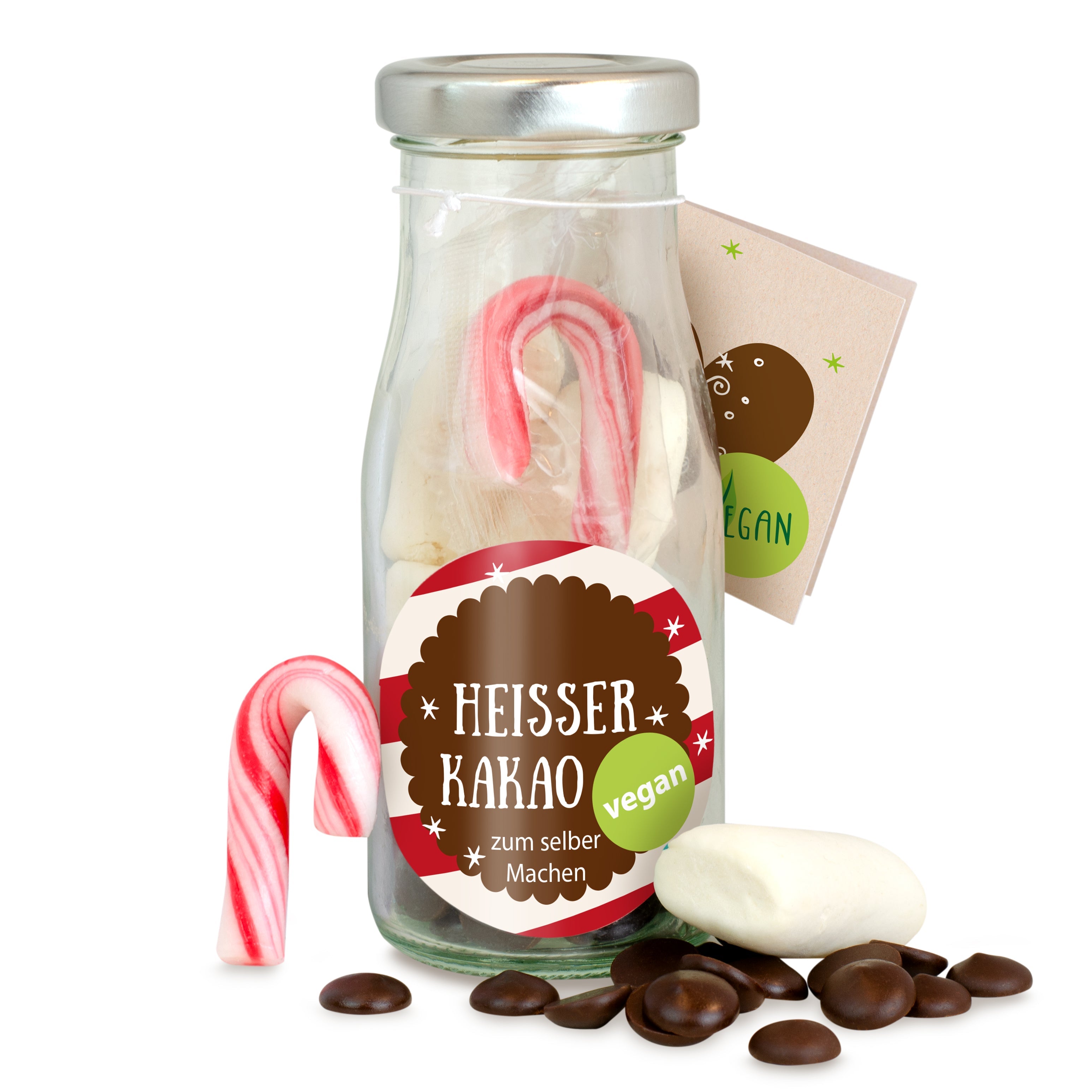 Muster - DIY Flasche - Vegane Trinkschoki