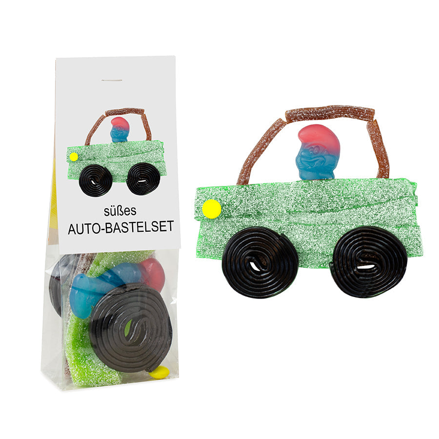 Muster - Naschbeutel Auto Bastelset
