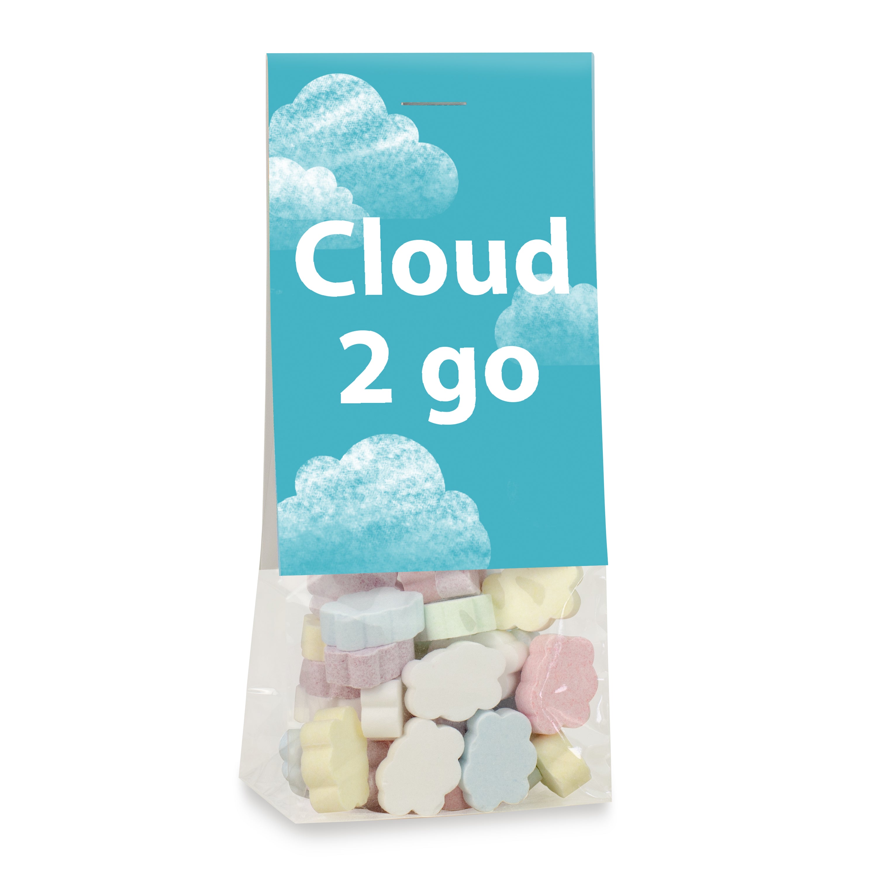 Naschbeutel Traubenzucker Wolken