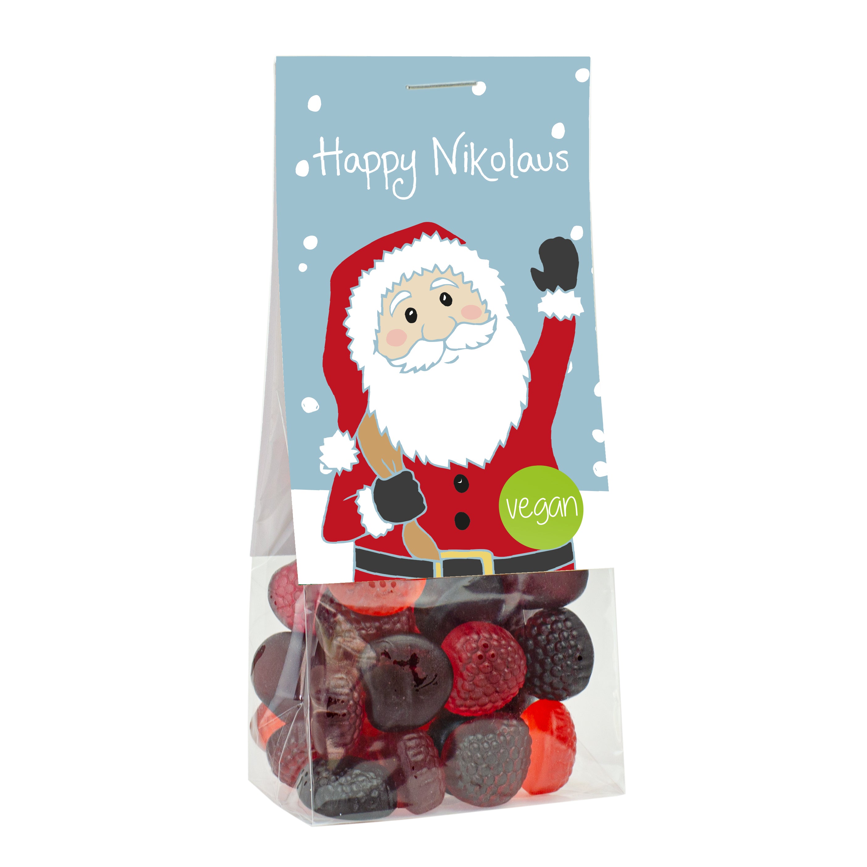 Naschbeutel Happy Nikolaus Vegan
