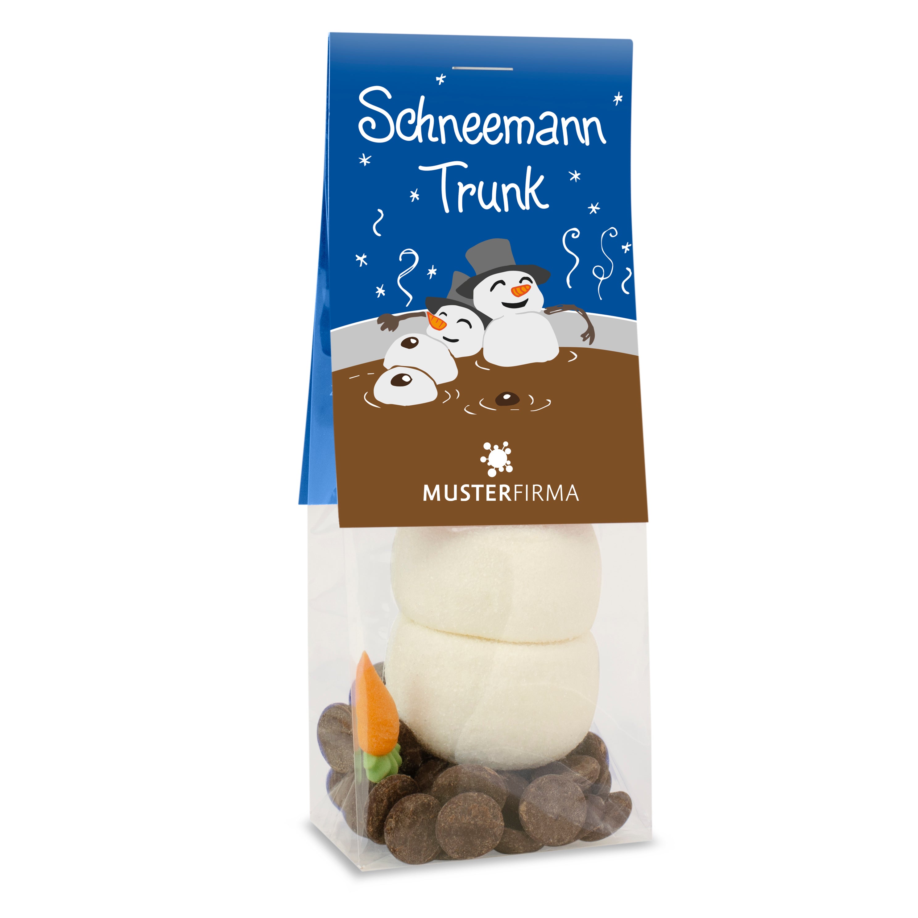 Naschbeutel Schneemann Trunk