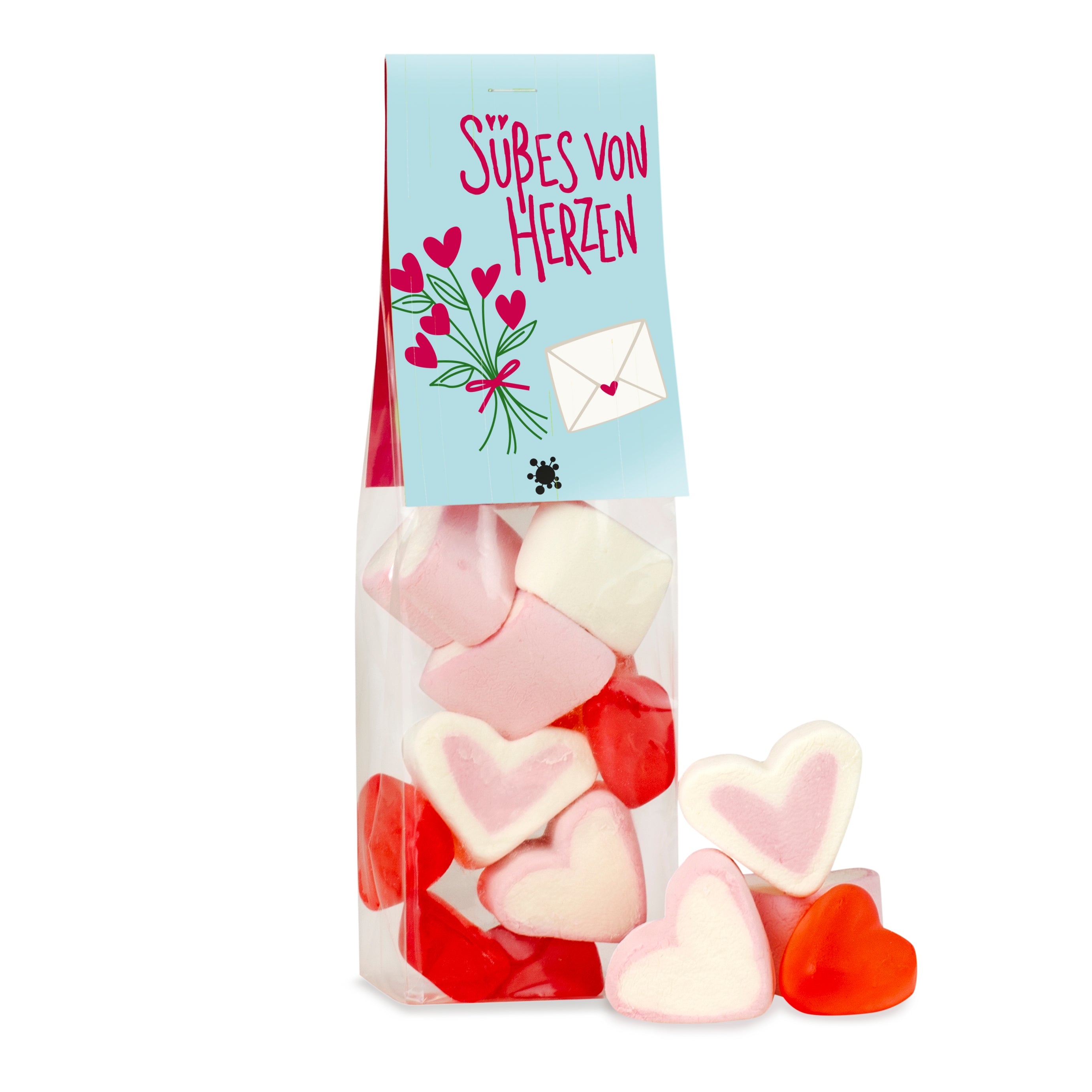 Naschbeutel Süßes von Herzen