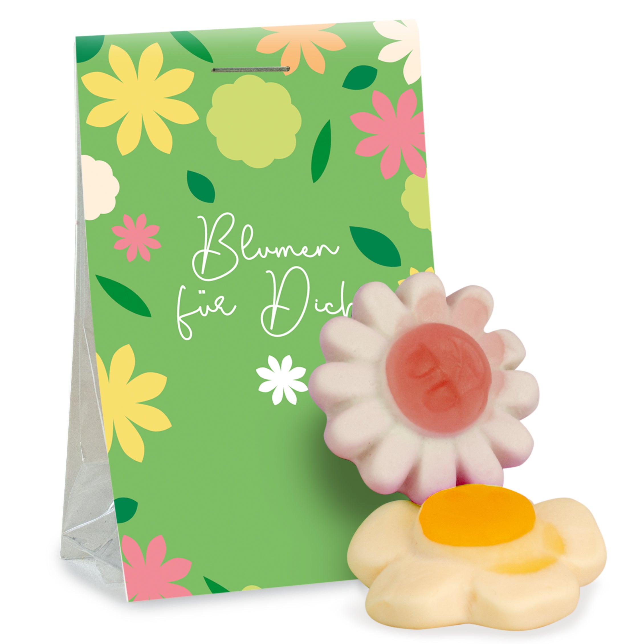 Naschtaschen Fruchtgummi Blumen